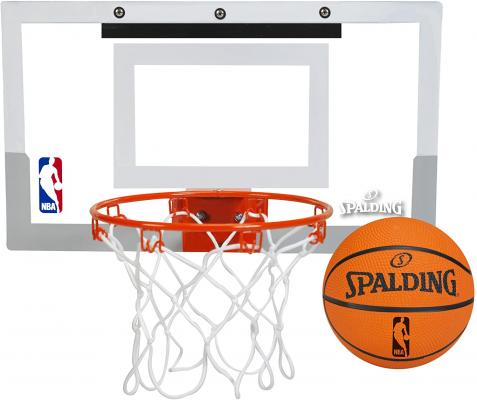 NBA Jam Over-The-Door Mini Basketball Hoop White/Orange, 18 x 10.5