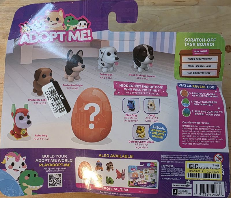 Adopt Me! Perfect Pups Figure Set