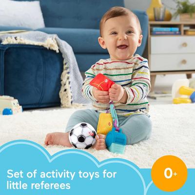 Fisher-Price Just for Kicks Gift Set, 3 Soccer-Themed Infant Activity Toys for Newborn Babies from Birth and Up