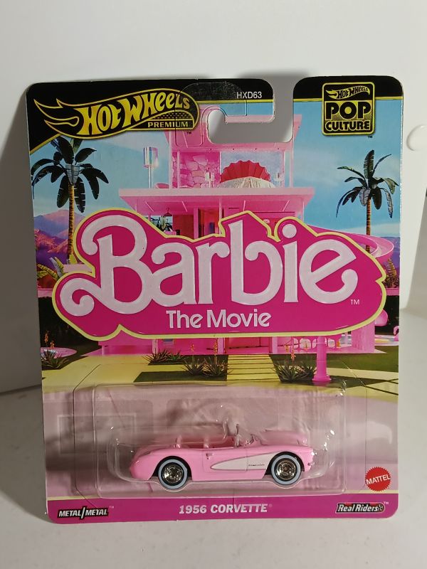Hot Wheels JBL79 BARBIE the Movie 1956 Corvette (Box 15)