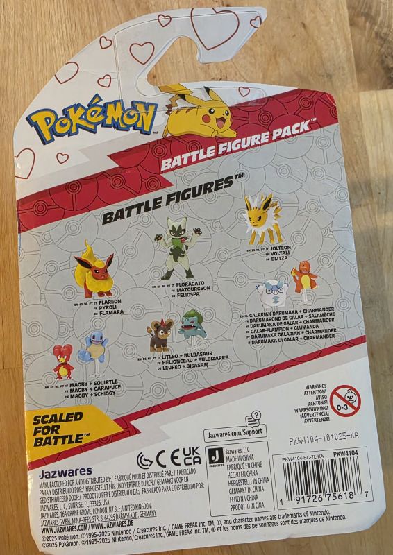 Pokémon Battle Figure Pack – Pikachu & Fidough