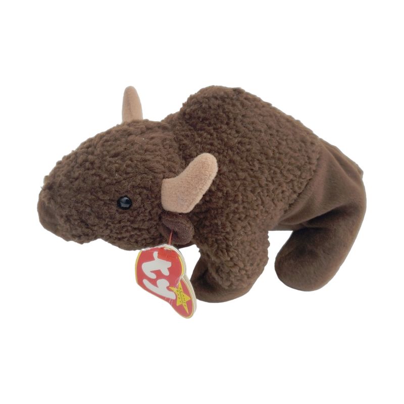 Ty Beanie Babies Roam The Buffalo with damaged hang tag 6