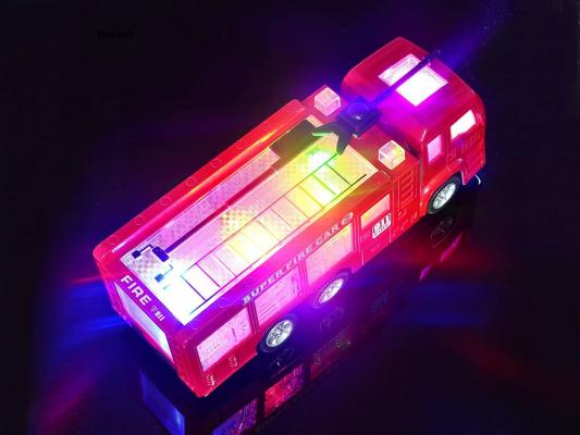 WolVolk Electric Fire Truck Toy with Stunning 3D Lights and Sirens