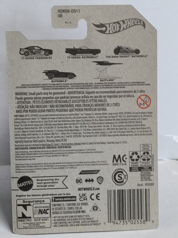 Hot Wheels HDK69 Batman Series Batmobile Blue