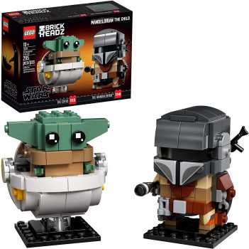 LEGO BrickHeadz Star Wars The Mandalorian & The Child 75317 295 Pieces Building Kit