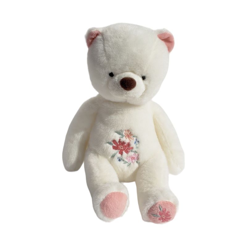 Florian - Aurora World - White Bear with Flowers 7.5