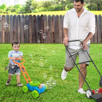 ArtCreativity Bubble Lawn Mower - Electronic Bubble Blower Machine