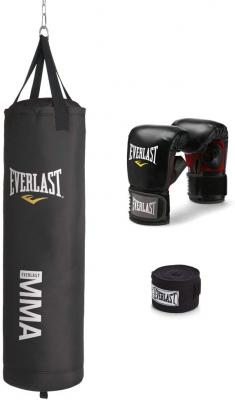 Everlast 70-Pound MMA Heavy-Bag Kit , Black