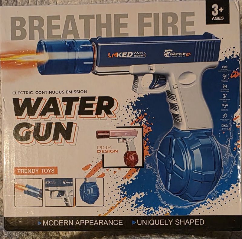 Electric Water Gun – Blue – New in Box