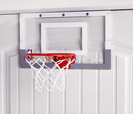 NBA Jam Over-The-Door Mini Basketball Hoop White/Orange, 18 x 10.5