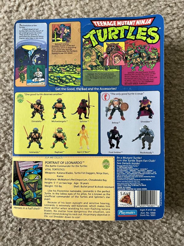Teenage Mutant Ninja Turtles Action Figures - Set of 10