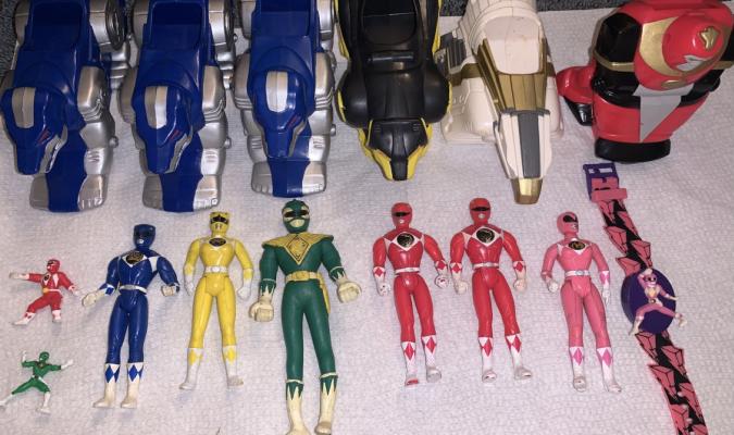 Vintage power rangers toy lot