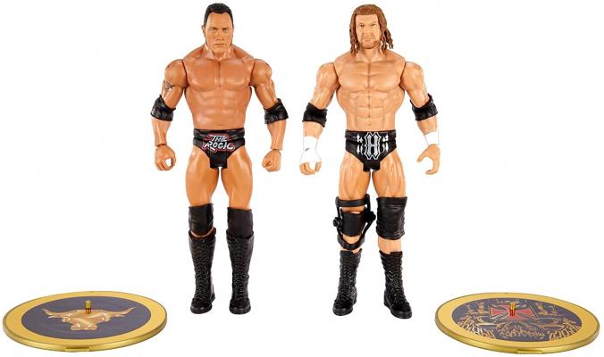 WWE The Rock vs Triple H Championship Showdown 2 Pack 6 in Action Figures