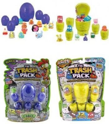 Trash Pack The Series 6 Rotten Eggs with 12 Trashies Pack & Series 5 Toilets