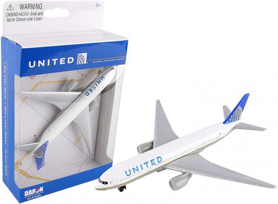 United Airlines 777 airplane toy plane, RT6266