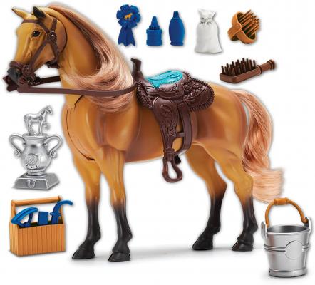 Sunny Days Entertainment Quarter Horse with Moveable Head, Realistic Sound and 14 Grooming Accessories