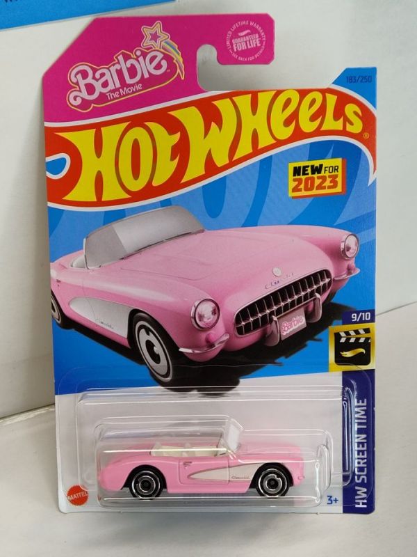 Hot Wheels Screen Time BARBIE #9 1956 Corvette (Loc M
