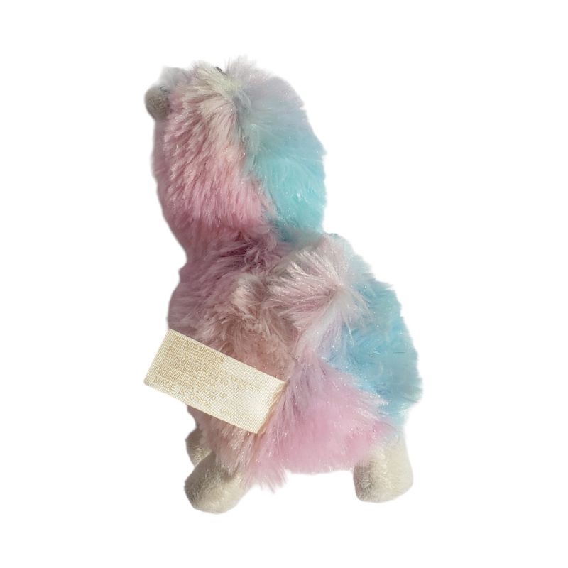 Pastel Pink Blue DanDee Llama Alpaca Backpack Clip Plush Toy