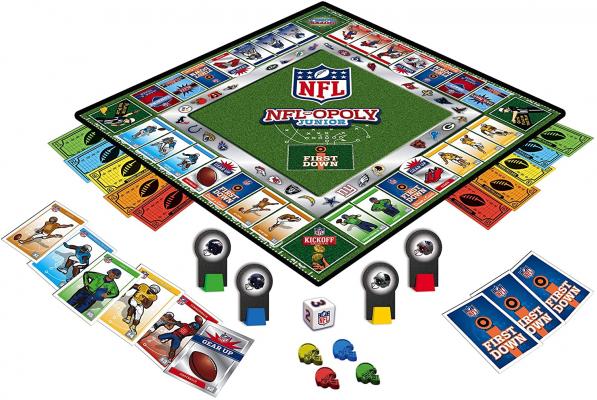 MasterPieces NFL-Opoly Junior Board Game, Collector's Edition Set, For 2-4 Players