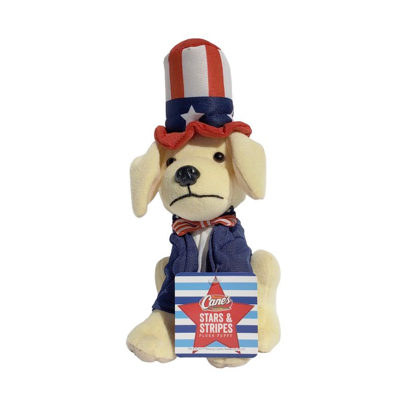 Raising Canes Stars and Stripes 2019 Plush Toy New with Tag 