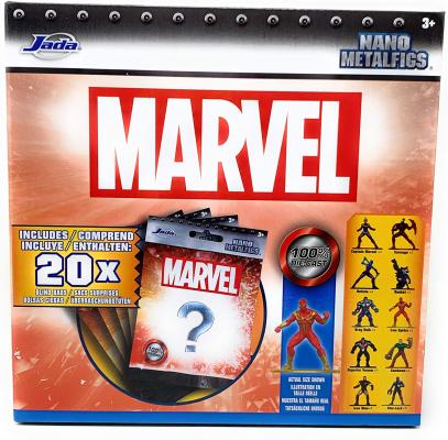 Nano Metalfigs Marvel 100% Die Cast Collectible Blind Bags of Mystery Figures - 20 Blind Bags Total