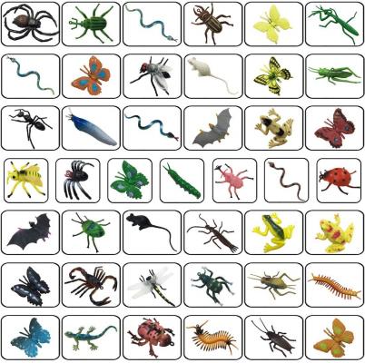 43 Pack Fake Bugs Mini Realistic Insects Toys