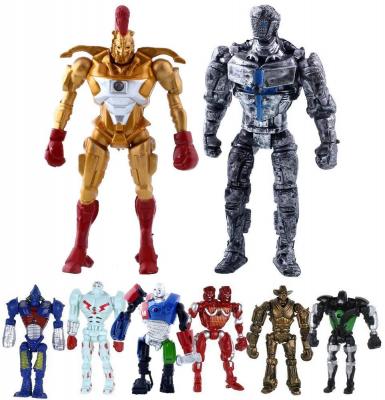 Real Steel 8pcs/Set Toys 5inch PVC Action Figure Atom Midas Ambush Metro Noisey Iron Boy Zeus Collectible Robots Toys