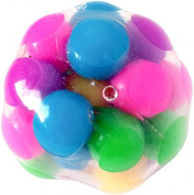 Squeeze Ball Toy, Squishy Stress Balls with Colorful Beads