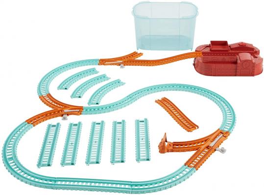 Thomas & Friends TrackMaster Builder Bucket, Storage Container With 25 Train Track and Play Pieces