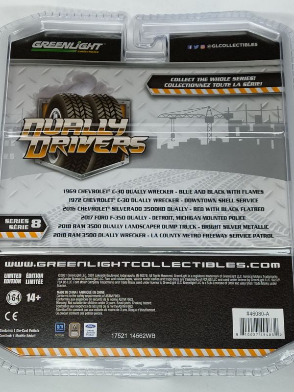 Greenlight Dually Drivers 1969 Chevy C-30 Dually Wrecker