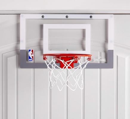 NBA Jam Over-The-Door Mini Basketball Hoop White/Orange, 18 x 10.5