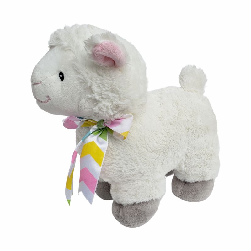 Inter-American Products White Lamb Plush Easter 2018 with Ch