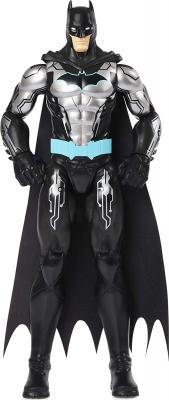 DC Comics Batman 12-inch Bat-Tech Action Figure (Black/Blue Suit), Kids Toys for Boys Aged 3 and up