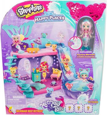 Shopkins Happy Places Mermaid Reef Retreat Playset with 'Lil Shoppie Mermaid & Surprise Petkin