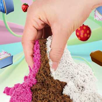 Kinetic Sand Scents, Ice Cream Treats Playset with 3 Colors