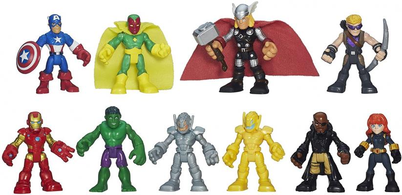 Playskool Heroes Marvel Super Hero Adventures Ultimate Avengers Set of 10