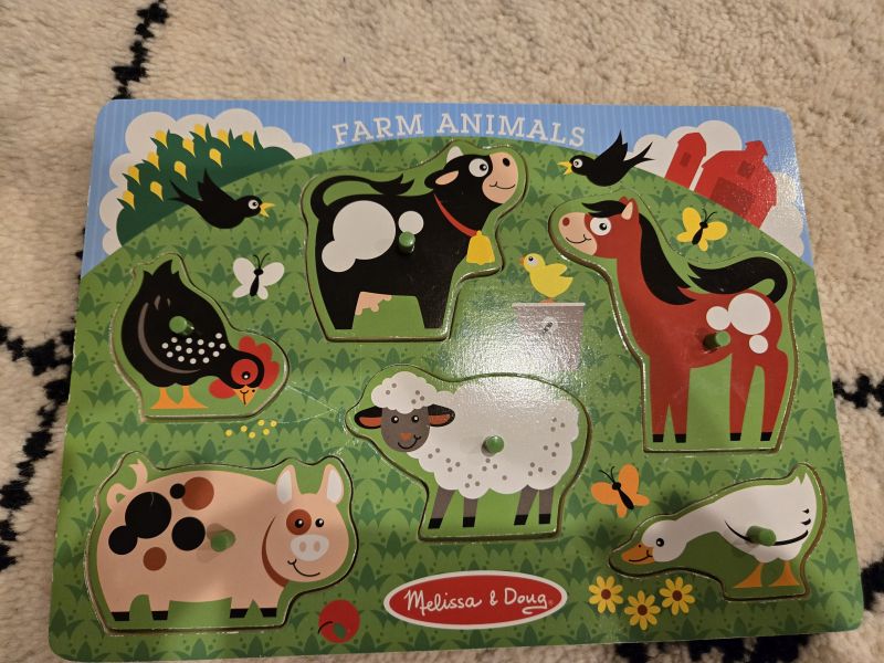 Melissa & Doug farm animals wooden puzzle