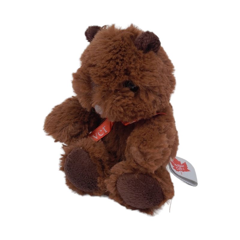 Small Canadian Vancouver Beaver Plush with Ribbon 4