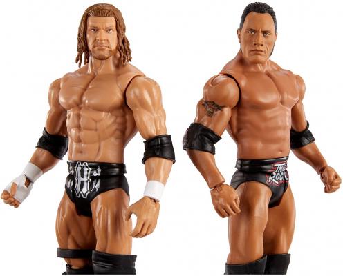 WWE The Rock vs Triple H Championship Showdown 2 Pack 6 in Action Figures