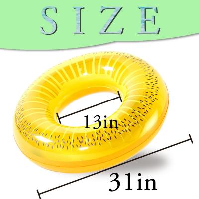 FindUWill Inflatable Pool Floats 4 Pack Fruit Swim Tubes Rings