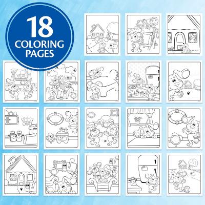 Crayola Blues Clues Wonder, 18 Mess Free Coloring Pages, Multi