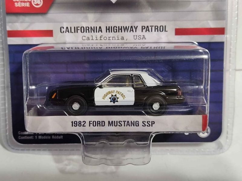GreenLight Hot Pursuit CHP 1982 Ford Mustang SSP