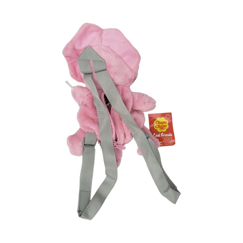 Chupa Chups Lollipops Pink Dinosaur Triceratops Plush Backpa