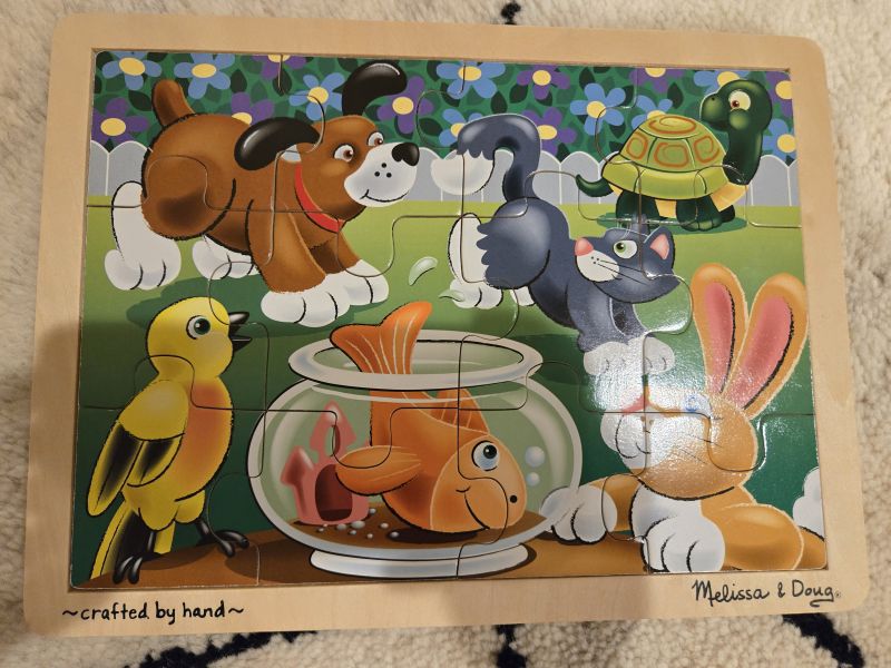 Melissa & Doug pets wooden puzzle