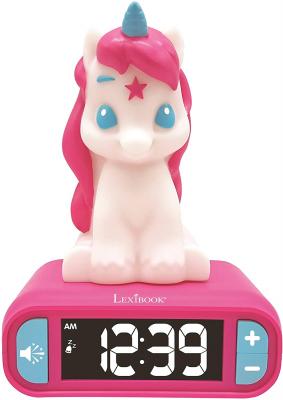 LEXiBOOK Unicorn Digital Alarm Clock for Kids