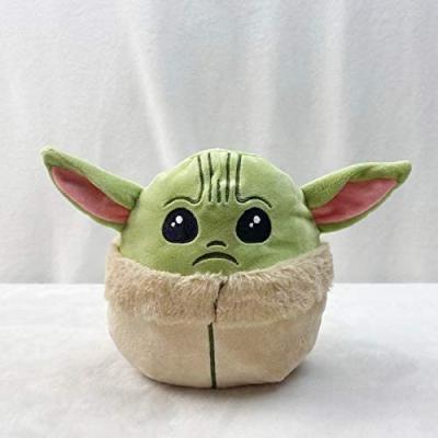 6.5Inch Baby Yoda Reversible Plushie Toys Double-Sided Flip Plush Toy (Green to Blue)