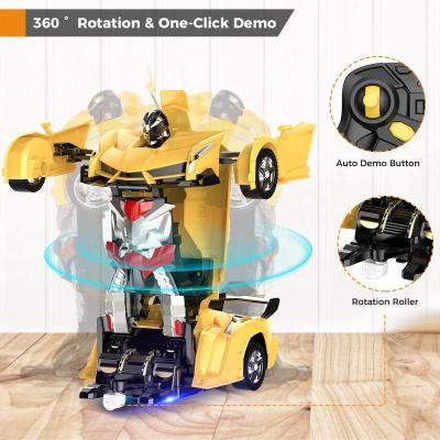 Desuccus Remote Control Car, Transform Robot RC Car for Kids