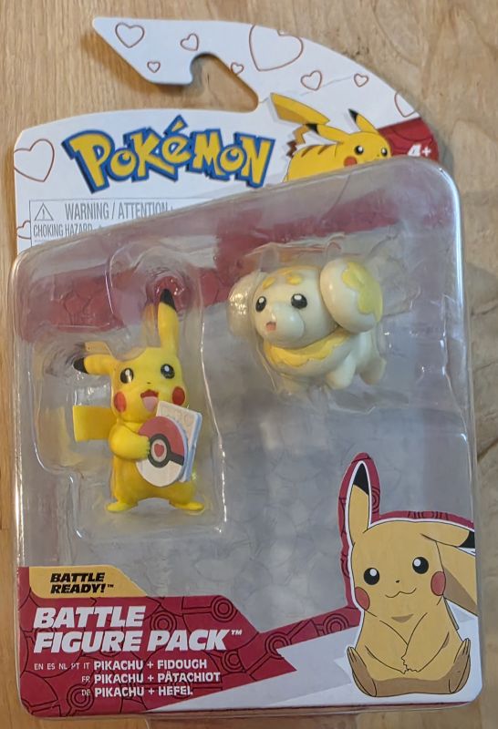 Pokémon Battle Figure Pack – Pikachu & Fidough