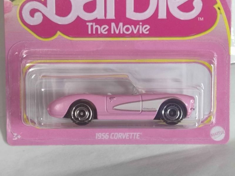 Hot Wheels #HPR54 BARBIE THE MOVIE 1956 Corvette 1:64 Scale