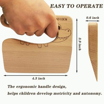 Kasiden Wooden Kids Knife for Cooking